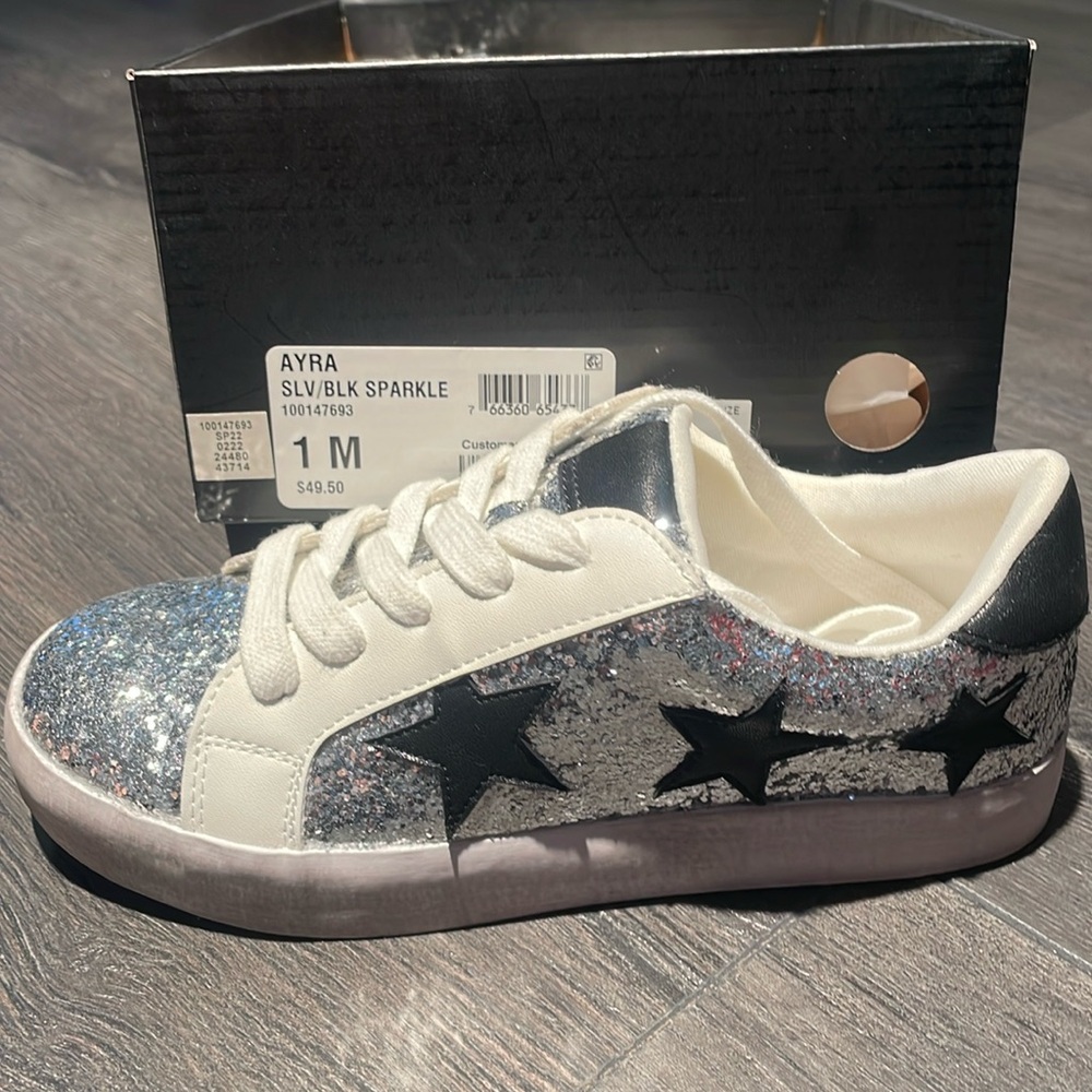 INC girls size 1 sparkly sneakers.